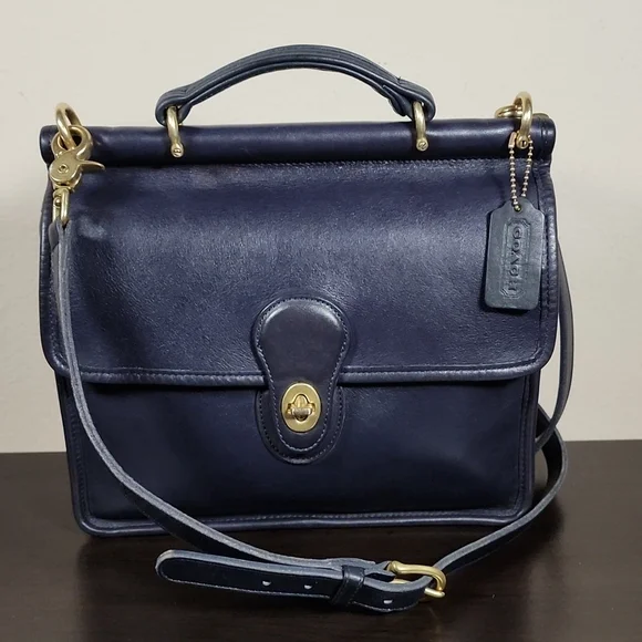 **SOLD**Vintage Coach Navy Willis #9927 - Picture 3 of 13